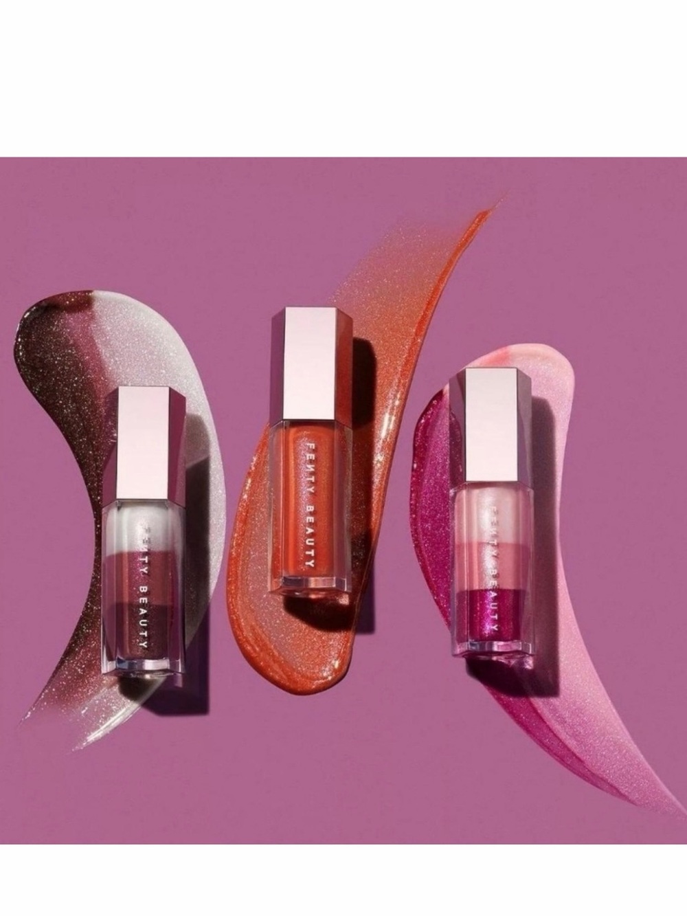 Fenty Beauty Gloss Bomb Set — Pink, Orange, Mauve